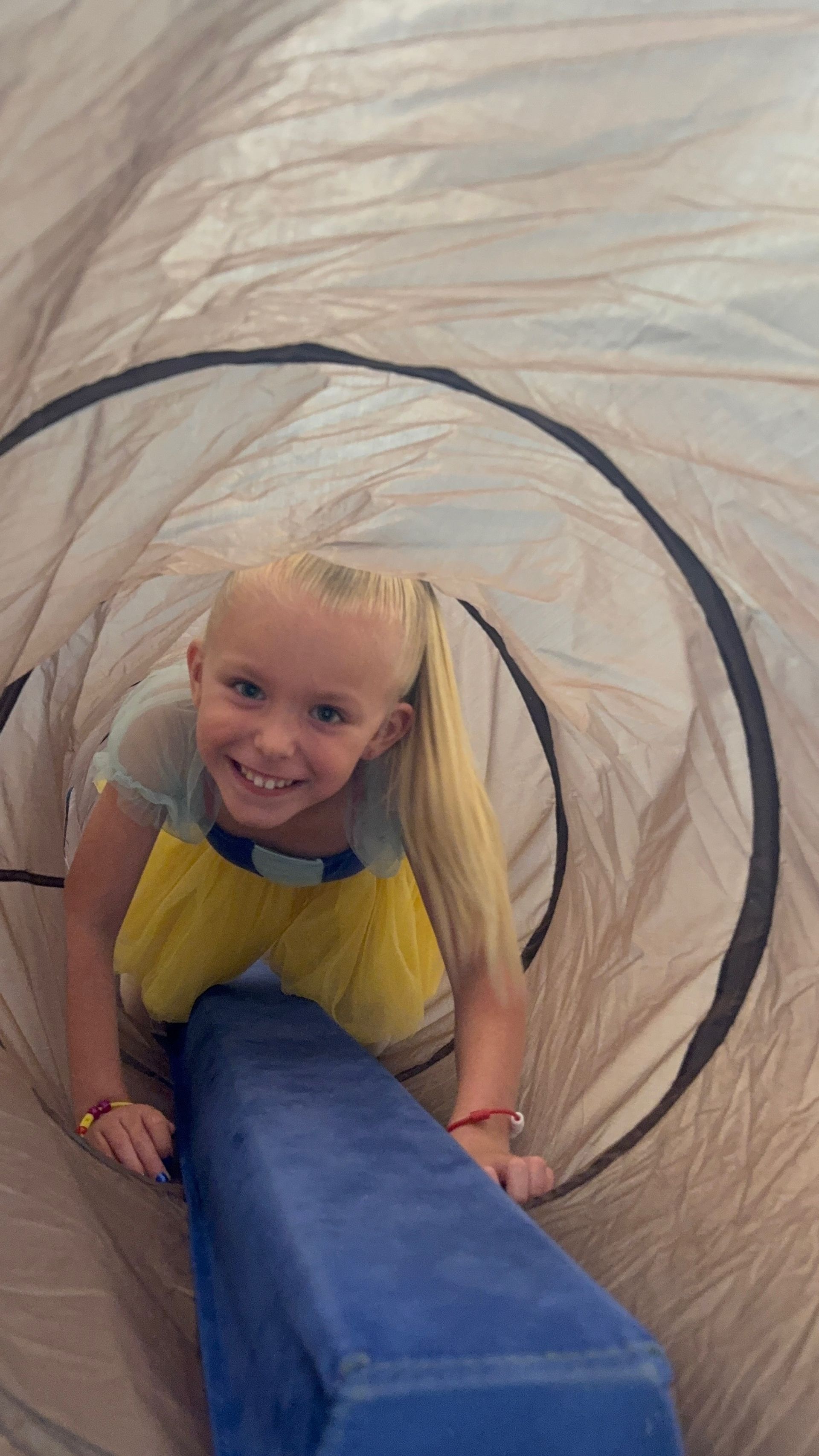 Cadence and Pastelle doing a heel stretch at York Revolution