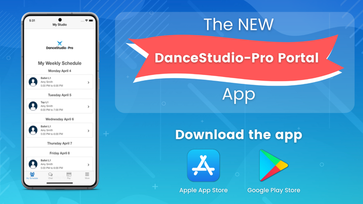 The new dance studio pro portal app is available on the google play store.