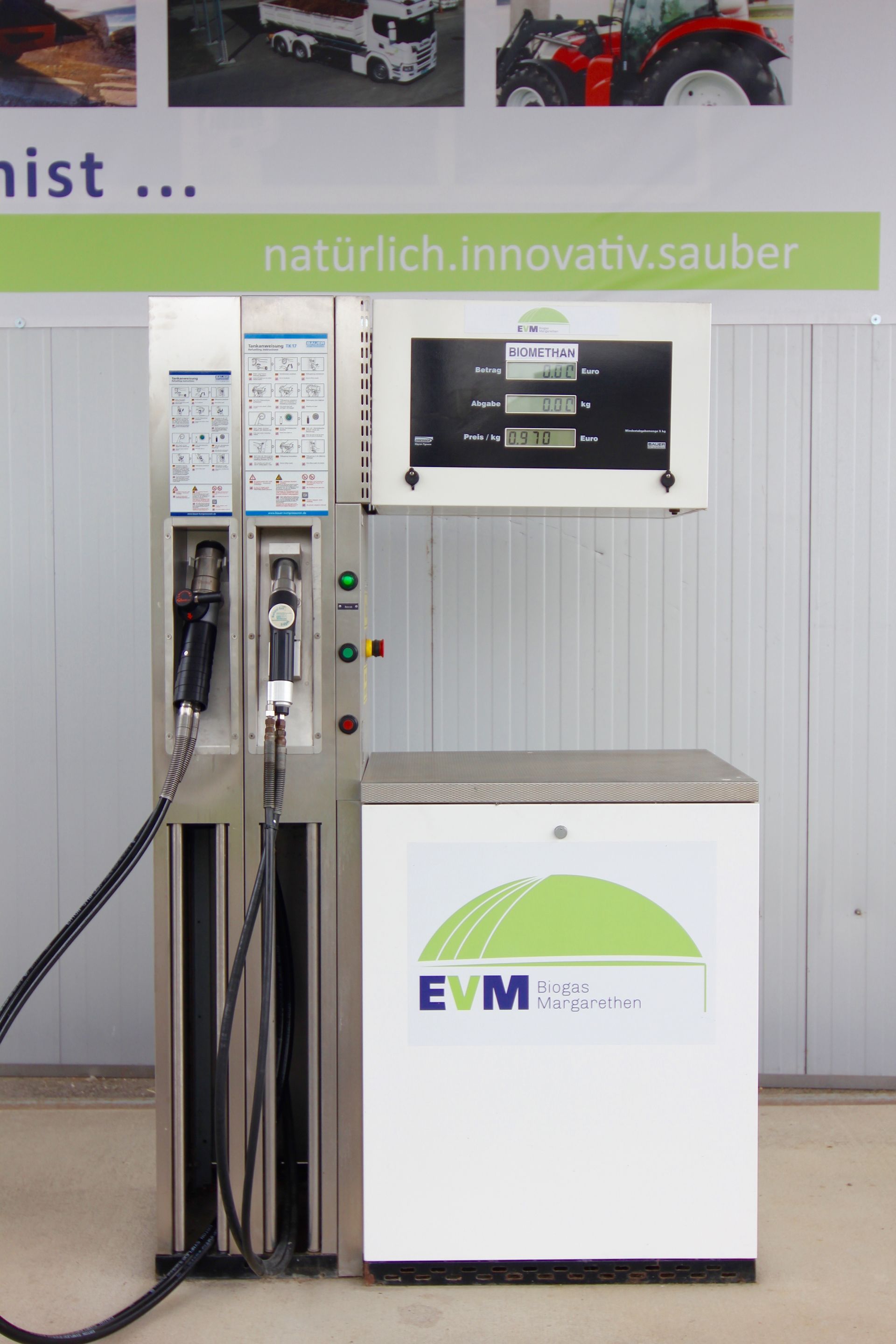 Biomethan-Tankstelle