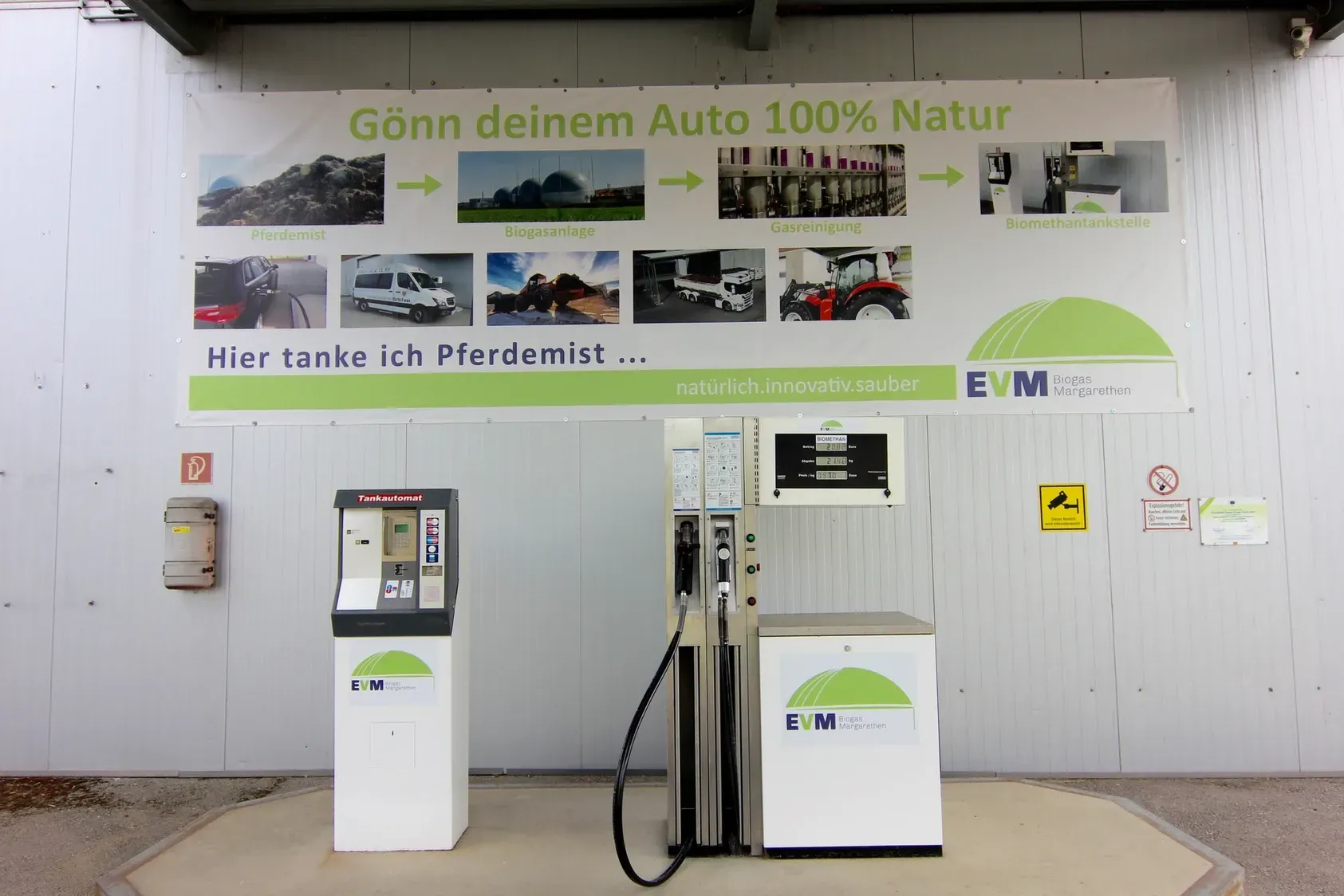 Biomethan-Tankstelle EVM