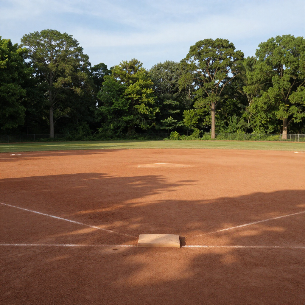Baseball on a dark surface, with visible stitching.