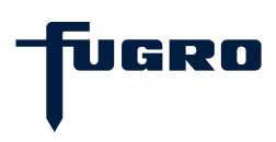 The fugro logo is blue and black on a white background.