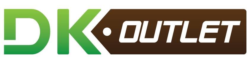 A logo for a company called dk outlet