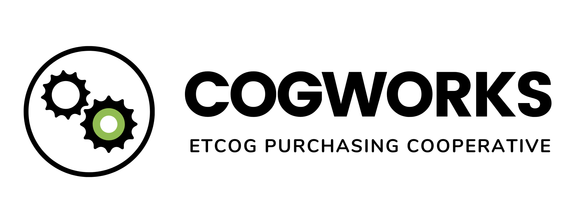 A logo for cogworks , a company that is purchasing cooperative.