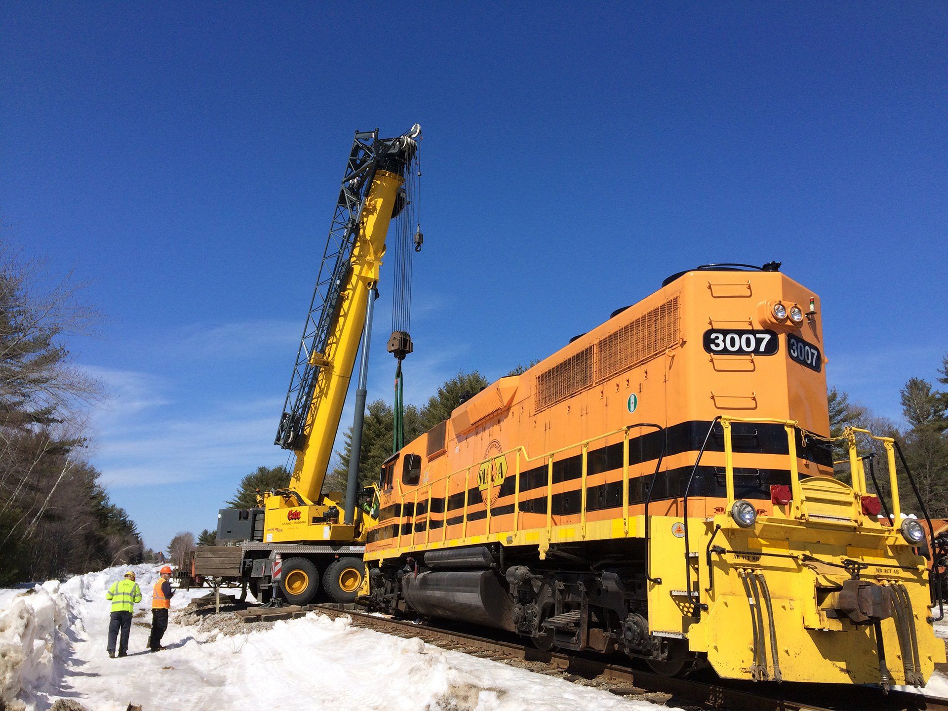 Large Cranes at Portland Media Center
