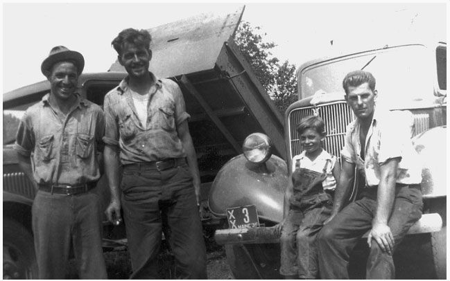 FAMILY ROOTS: Armand Cote at 6 Years Old With His Father And Uncles
