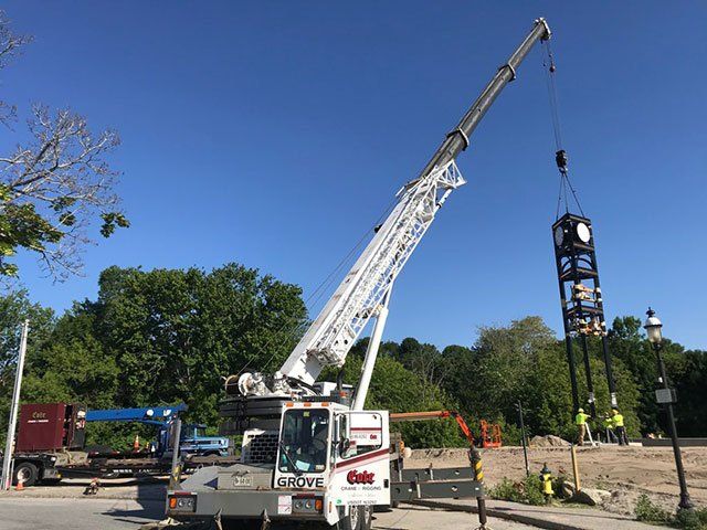Clock Tower Installation Project in Auburn, ME
