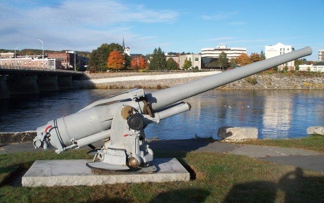 51 mm Navy Gun at Veterans Park In Lewiston
