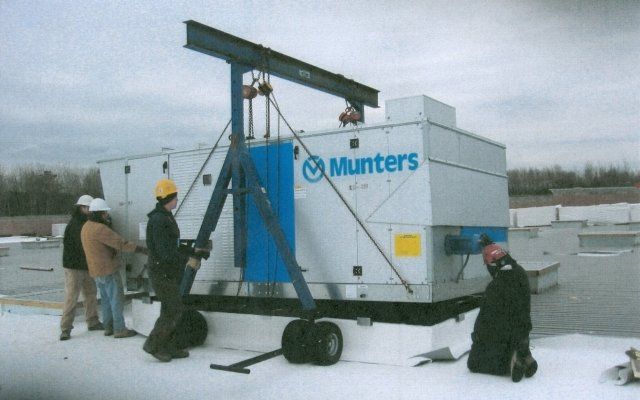 Gantry Designed for Handling Roofing Units