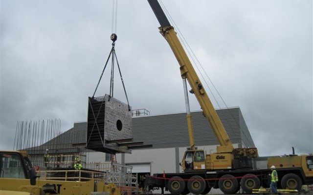 UMO Setting Weldment in Place