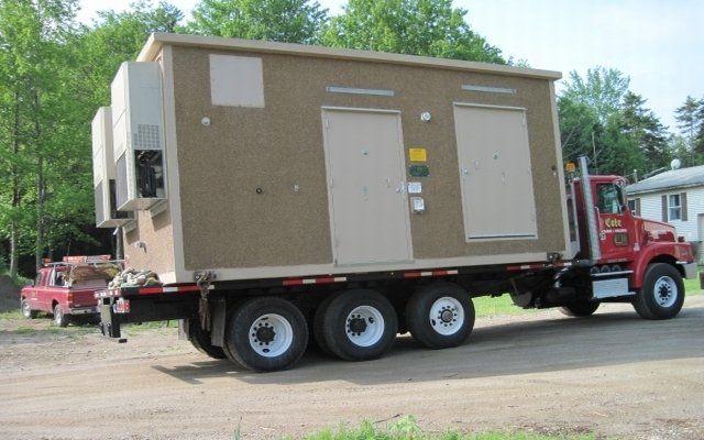 64,000# Cellular Shelter With Cote #53 To Head Into Area Where Tractor-Trailer Cannot Access