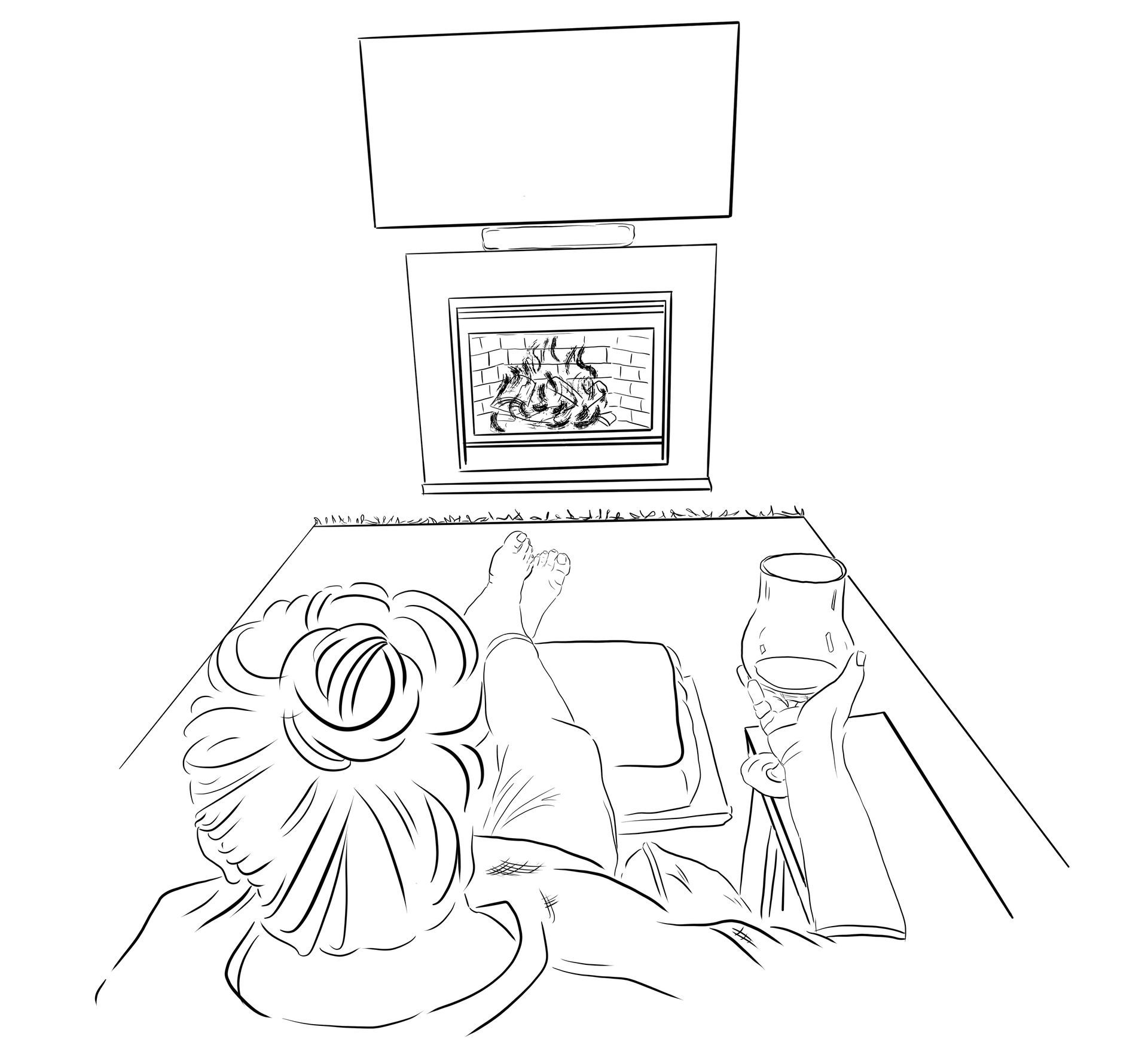 Caregiving, eldercare, aging parents, illustration from Postcards from Within.