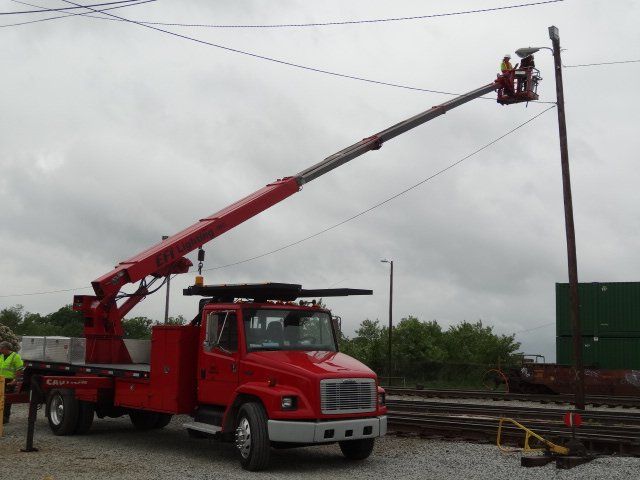 bucket truck Light Installation
