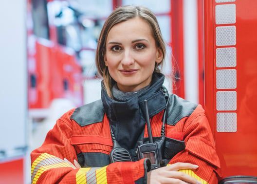 Woman firefighter
