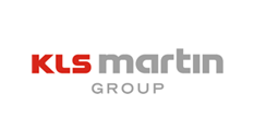 The kls martin group logo is red and gray on a white background.