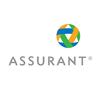 A logo for a company called assurant with a blue , green and orange circle.