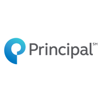 The principal logo is a blue circle with the word principal on it.