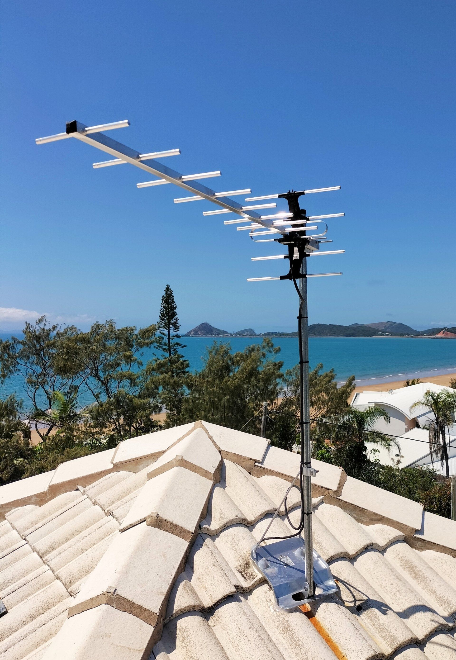 Antenna on Top of a House — Coastline Installations In Emu Park, QLD