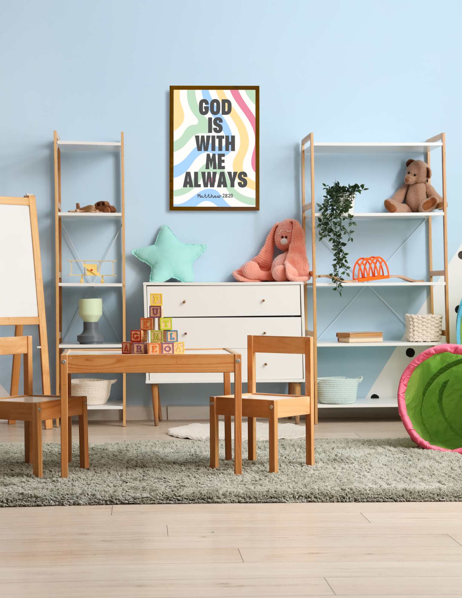 The Playroom Scripture Poster Set– Editable Printable (3 Designs)