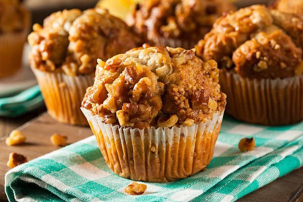 Banana Walnut Streusel Muffins