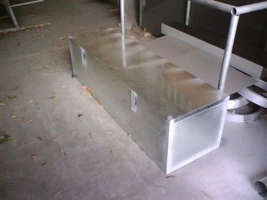 Silver Metal Rectangular Box on a Concrete Floor — R&M Sheetmetal Nowra Metal Roofing in South Nowra, NSW