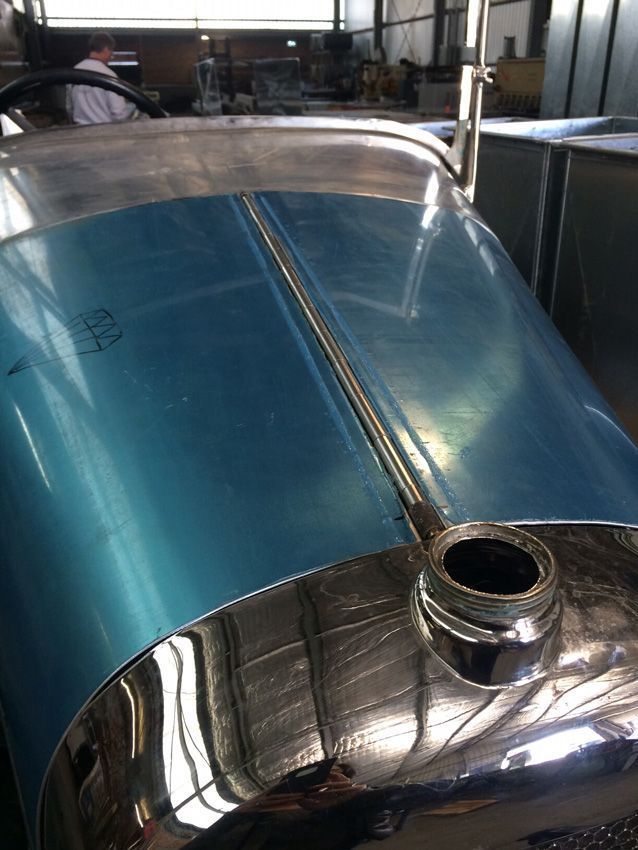 A Close up Of a Stainless Steel Tank with A Hole in The Middle — R&M Sheetmetal Nowra Metal Roofing in South Nowra, NSW