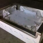 Stainless Steel Rectangular Container Lined With Paper — R&M Sheetmetal Nowra Metal Roofing in South Nowra, NSW