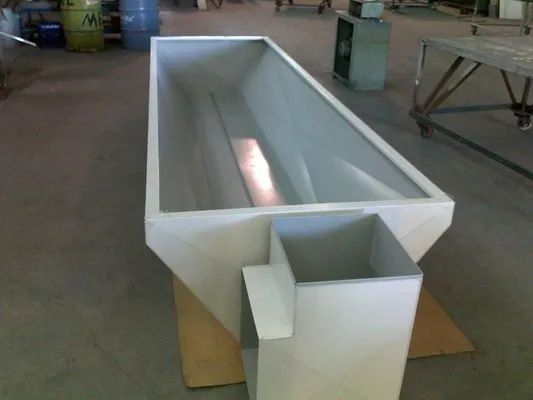 White Industrial Tank with Angled Sides — R&M Sheetmetal Nowra Metal Roofing in South Nowra, NSW