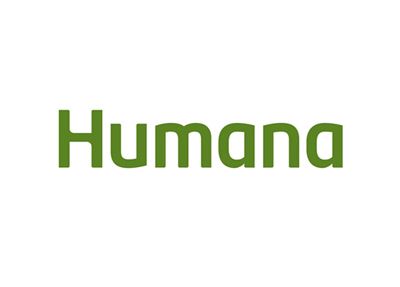 The humana logo is green and white on a white background.
