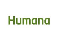 The humana logo is green and white on a white background.