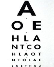 Eye Chart, Eye and Vision Services in Salem Virginia