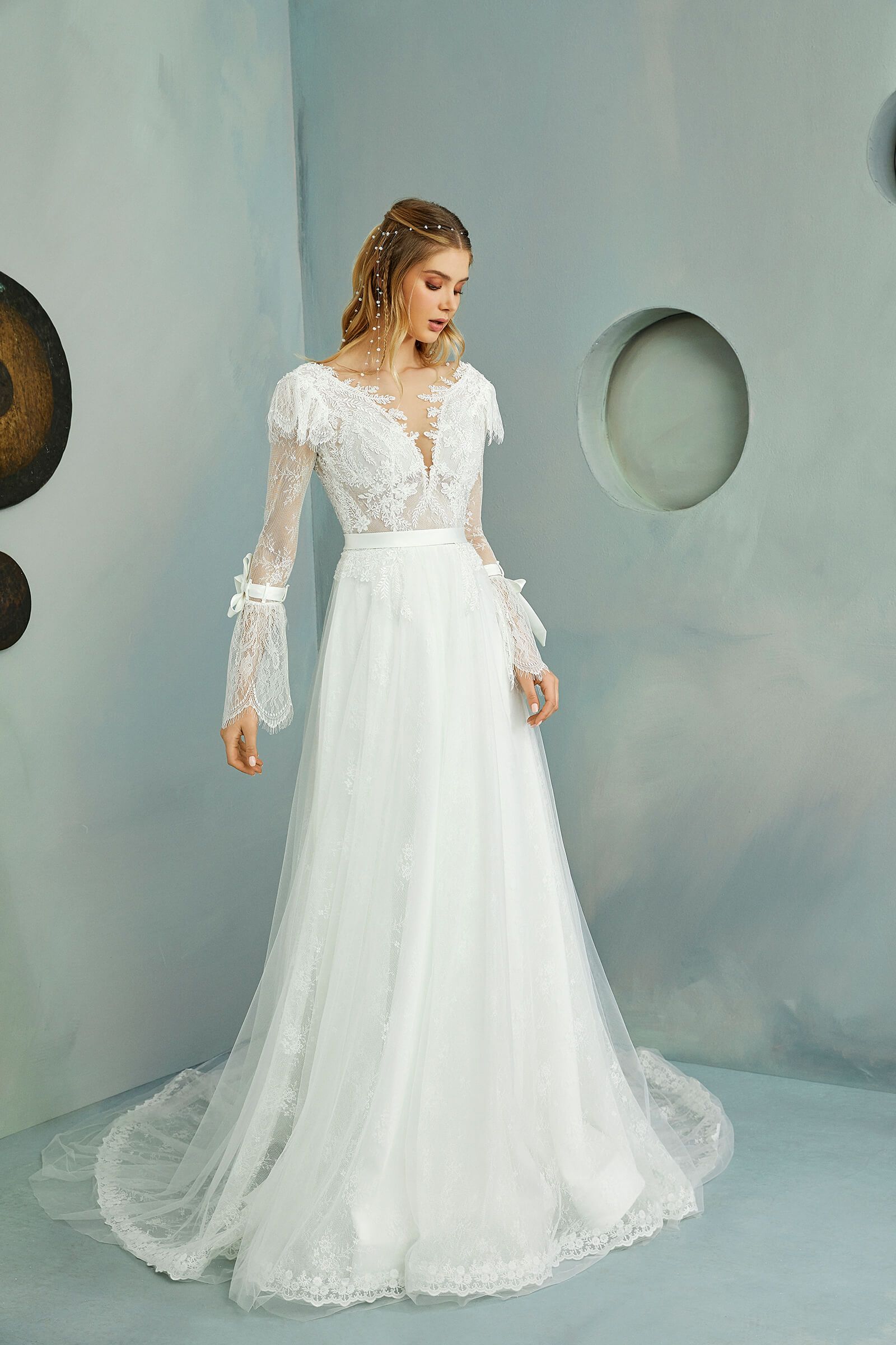 abito da sposa in atelier