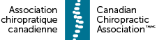 Le logo de l'association chiropratique canadienne montre une colonne vertébrale.