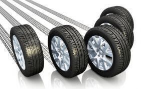 Tires With Silver Rims Rolling — BJM Mechanical Mufflers & Tyres in Oxenford, QLD