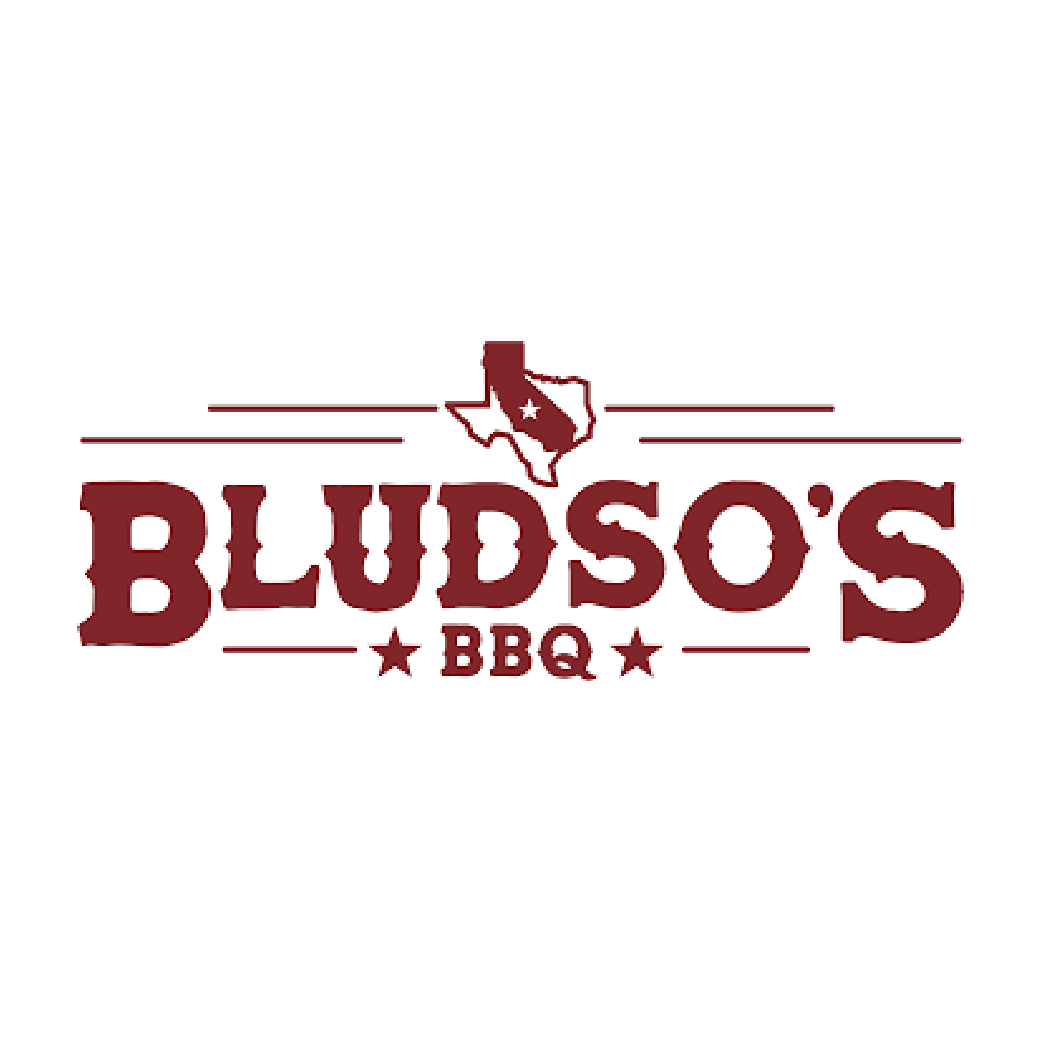 A logo for a restaurant called bludso 's bbq.