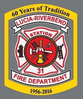 A logo for the Lucia Riverbend Fire Department