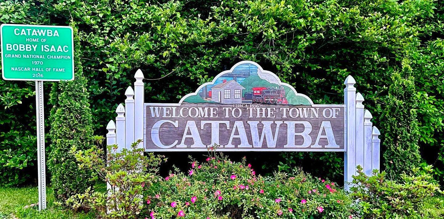 Town of Catawba sign