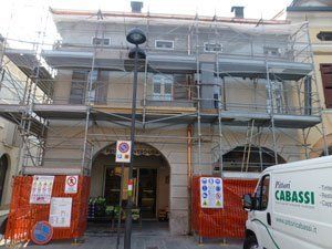 intonaco decorativo edificio storico