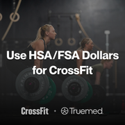 A poster that says use hsa / fsa dollars for crossfit