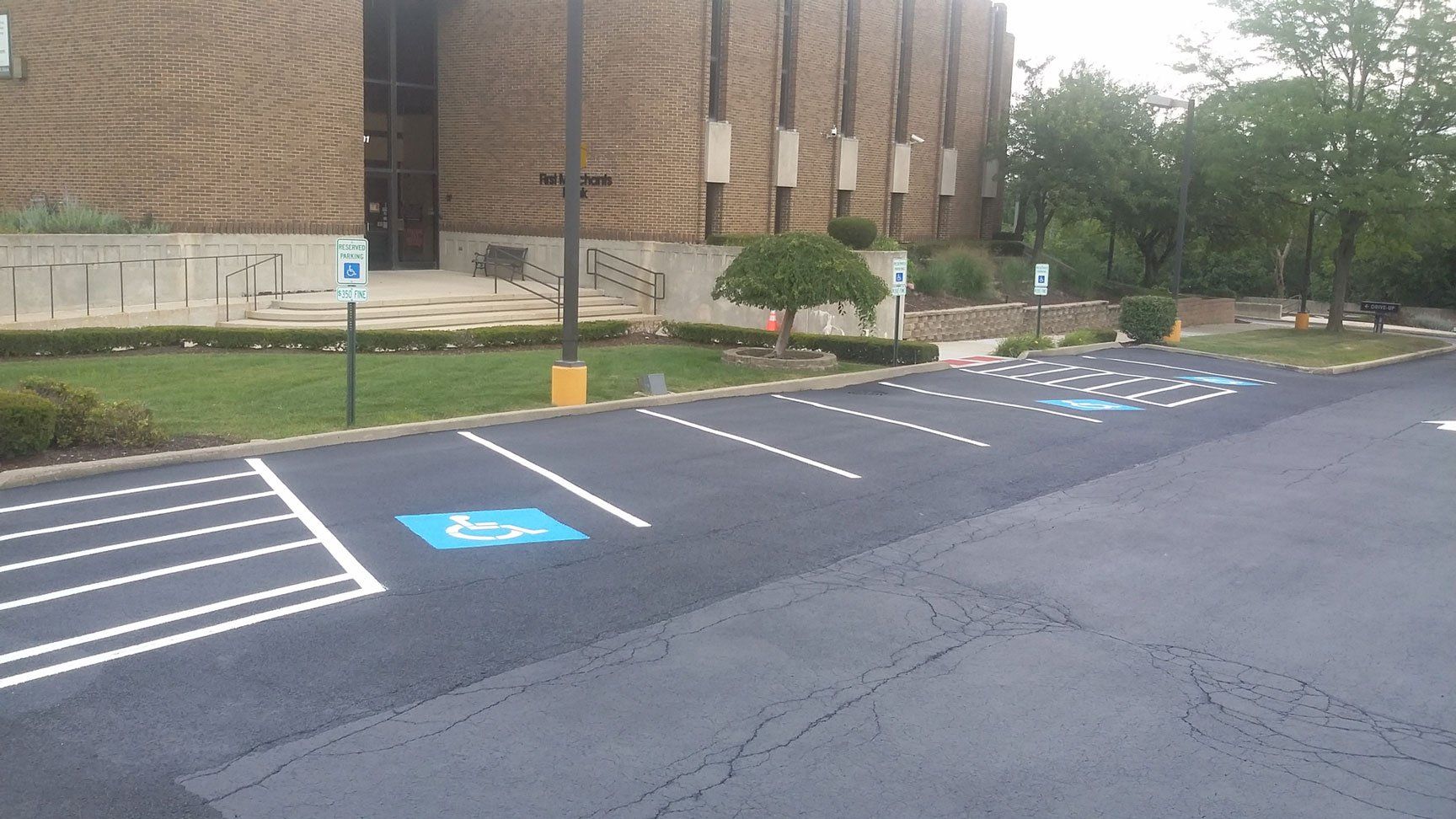 Asphalt parking lot — Dyer, IN — Pavement Maintenance Solutions, Inc.