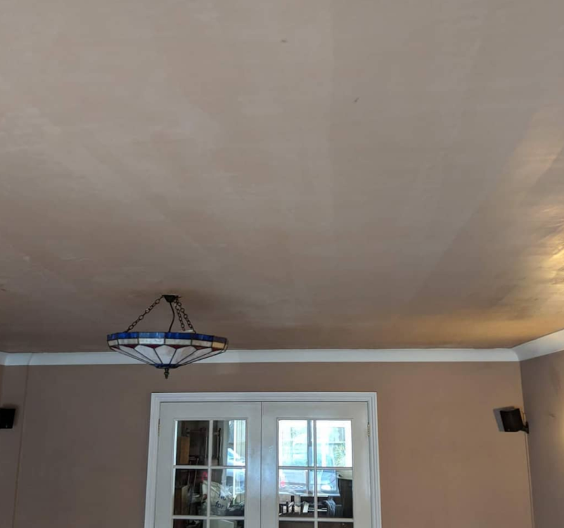A picture of a living room newly skimmed by Smooth Touch Plasterers Sheffield on Finchwell Rise Sheffield