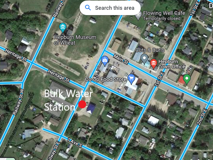 Bulk water station map Hepburn