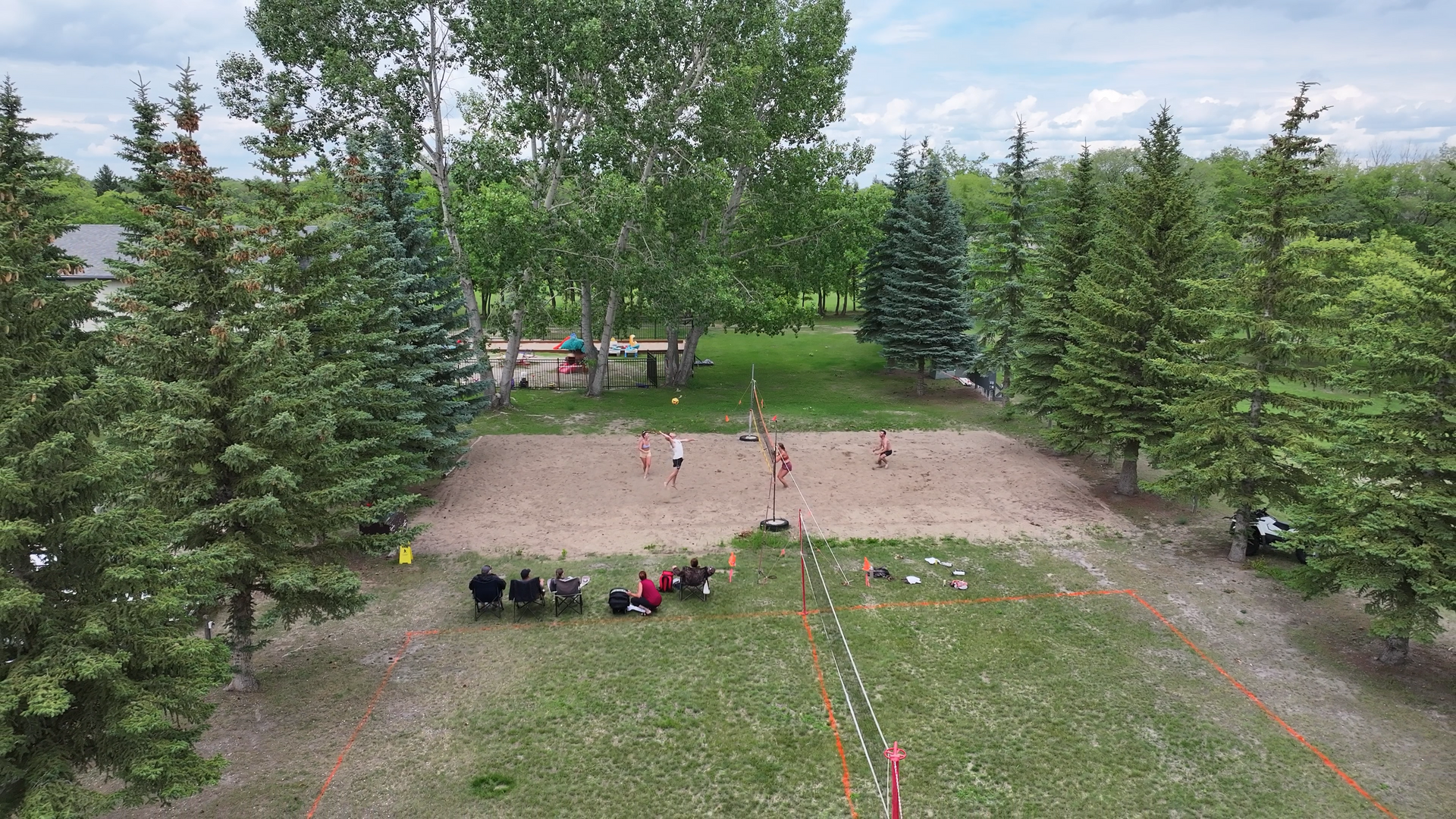 green space and breach volleyball courts Hepburn