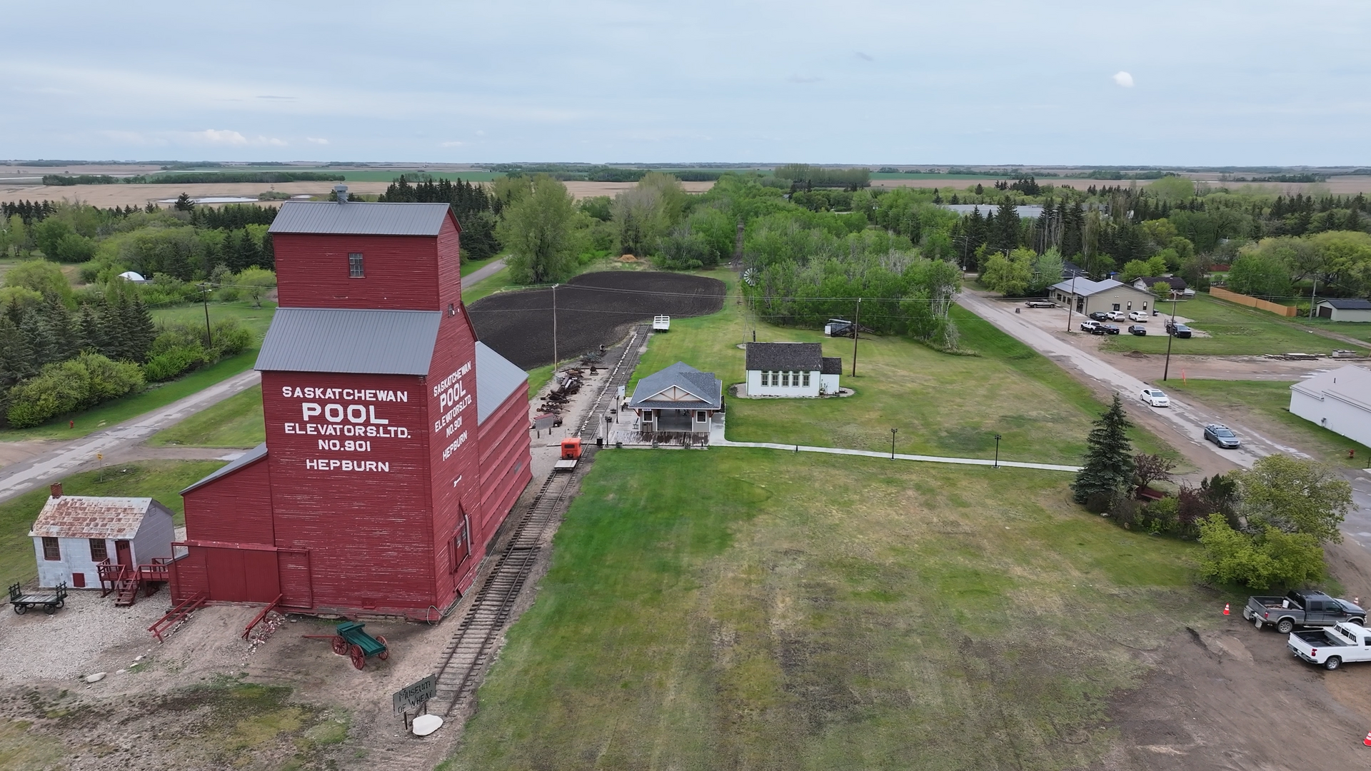 Museum of Wheat and Hepburn aerial view
