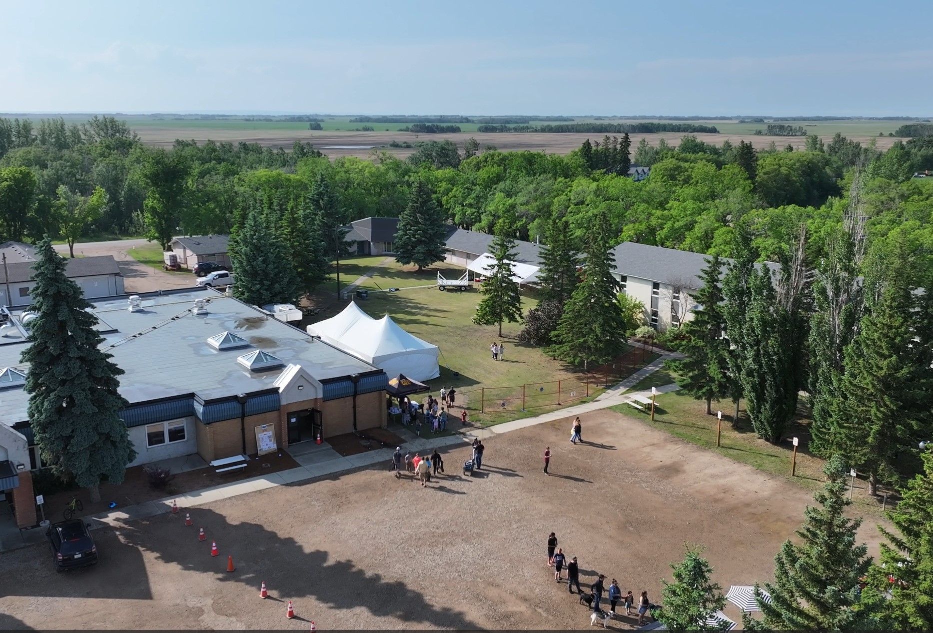 Aerial view outside Heritage Common