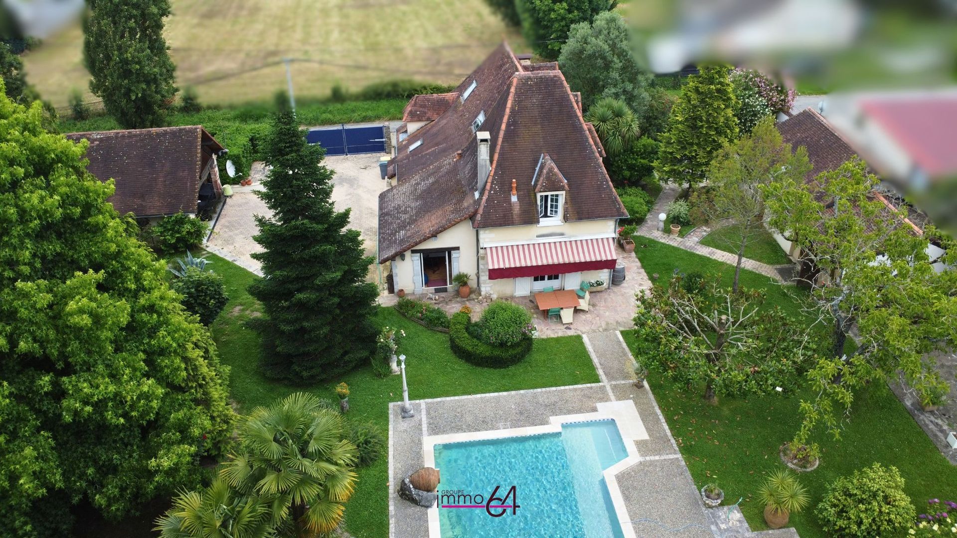 Propriété Barinque, Maison Barinque, Maison avec piscine Barinque, Immo64 Soumoulou, Immobilier à Soumoulou