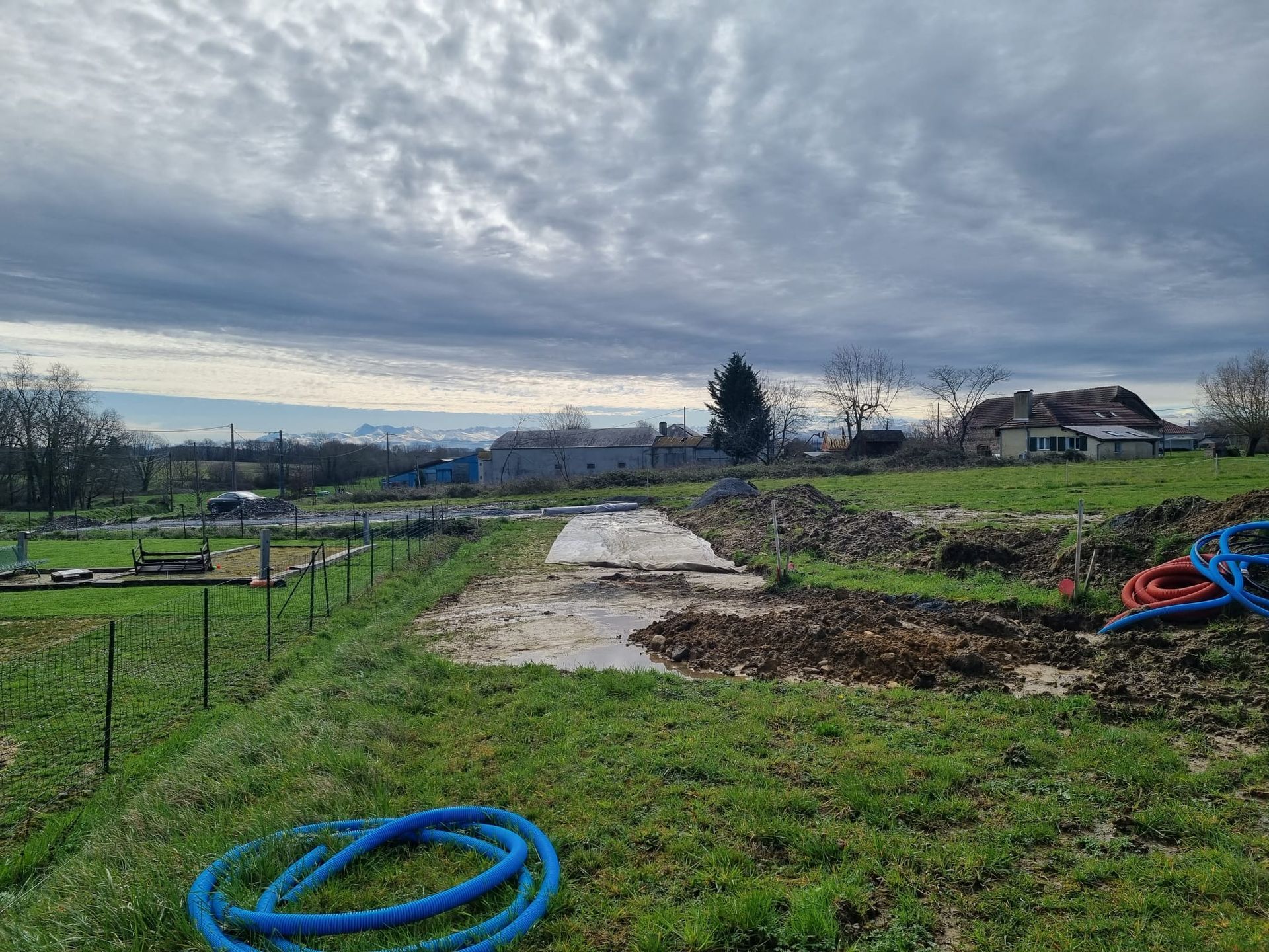 Terrain Riupeyrous, Terrain avec une belle vue Riupeyrous , Terrain Soumoulou, Terrain à côté de Pau, Immo64 Soumoulou 