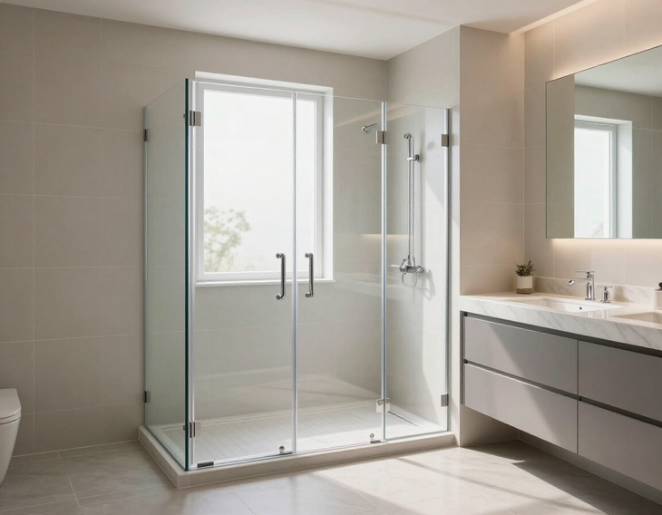 Cancel de baño de cristal templado