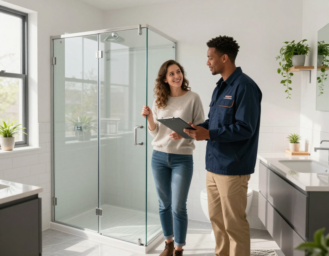 Cliente satisfecho con instalación de vidrio y aluminio