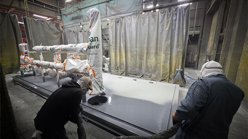 Skid Surface Prep and Protective Coating